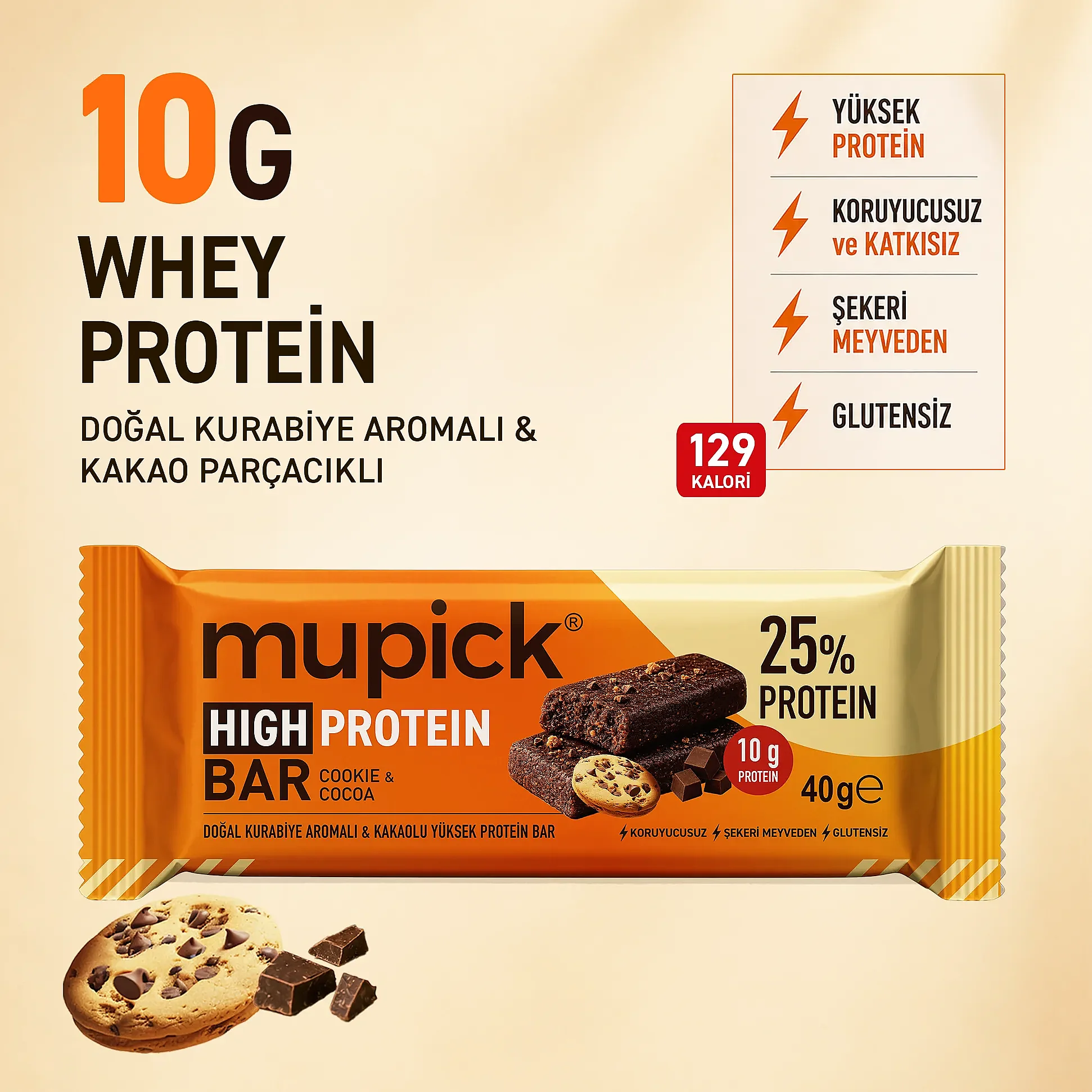12’li Karma Yüksek Protein Bar Paketi 40 g × 12 Adet - 4